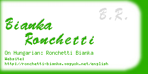 bianka ronchetti business card